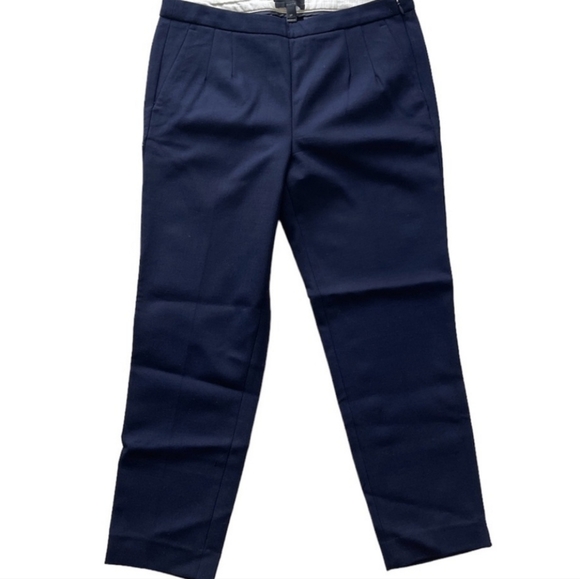 J. Crew Martie Blue Stretch Slim Ankle Pants Size 10 - Picture 8 of 10